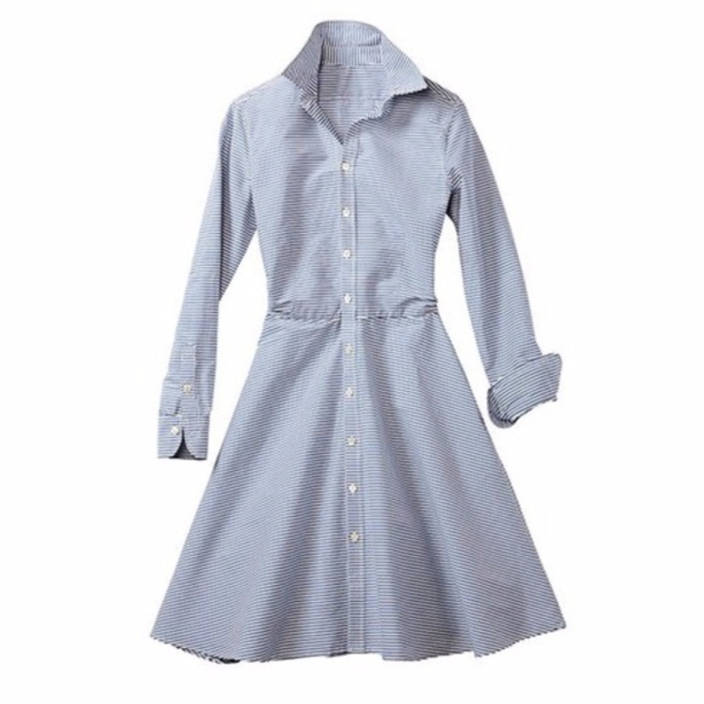Serena and Lily Navy Stripe Jane Shirtdress